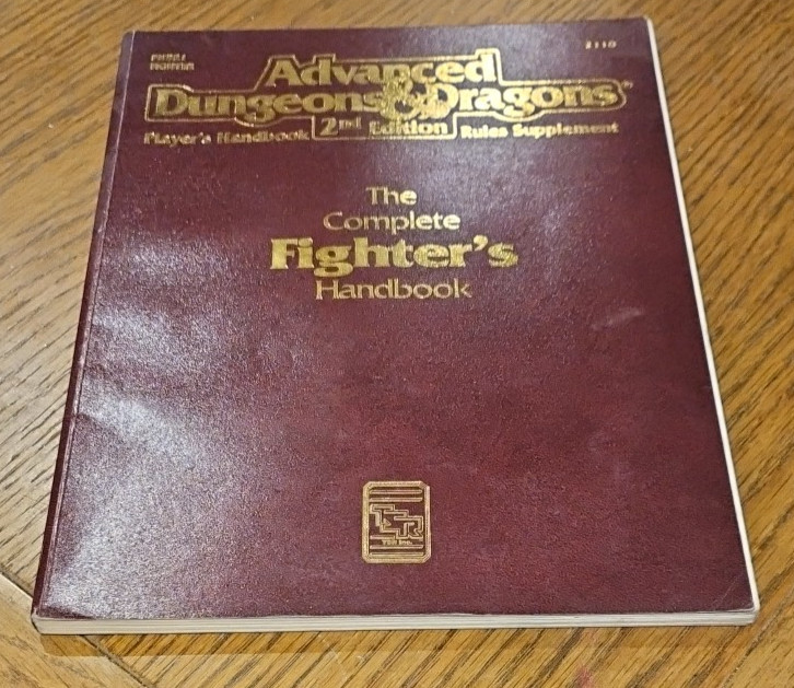 AD&D 2nd Edition The Complete Fighter's Handbook AD&D Dungeons and Dragons 2110