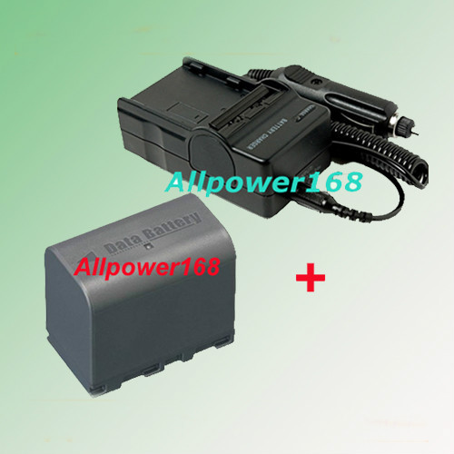 6Hrs Battery + Charger for JVC BN-VF823U BN-VF815U BN-VF808U GZ-MG555 MG575 new - Picture 1 of 4