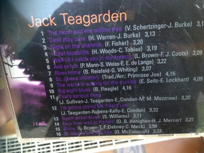 Fare thee well Harlem/ BIG 8 BLUES/ St James Infirmary - JACK TEAGARDEN