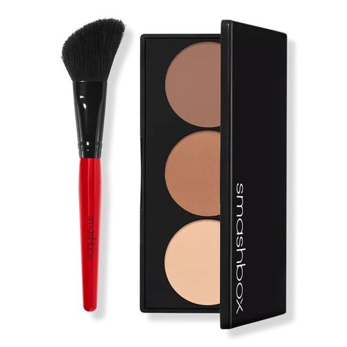 SMASHBOX Studio LA Step by Step Contour KIT Contour/Bronze/Highlight W/Brush - Picture 2 of 5