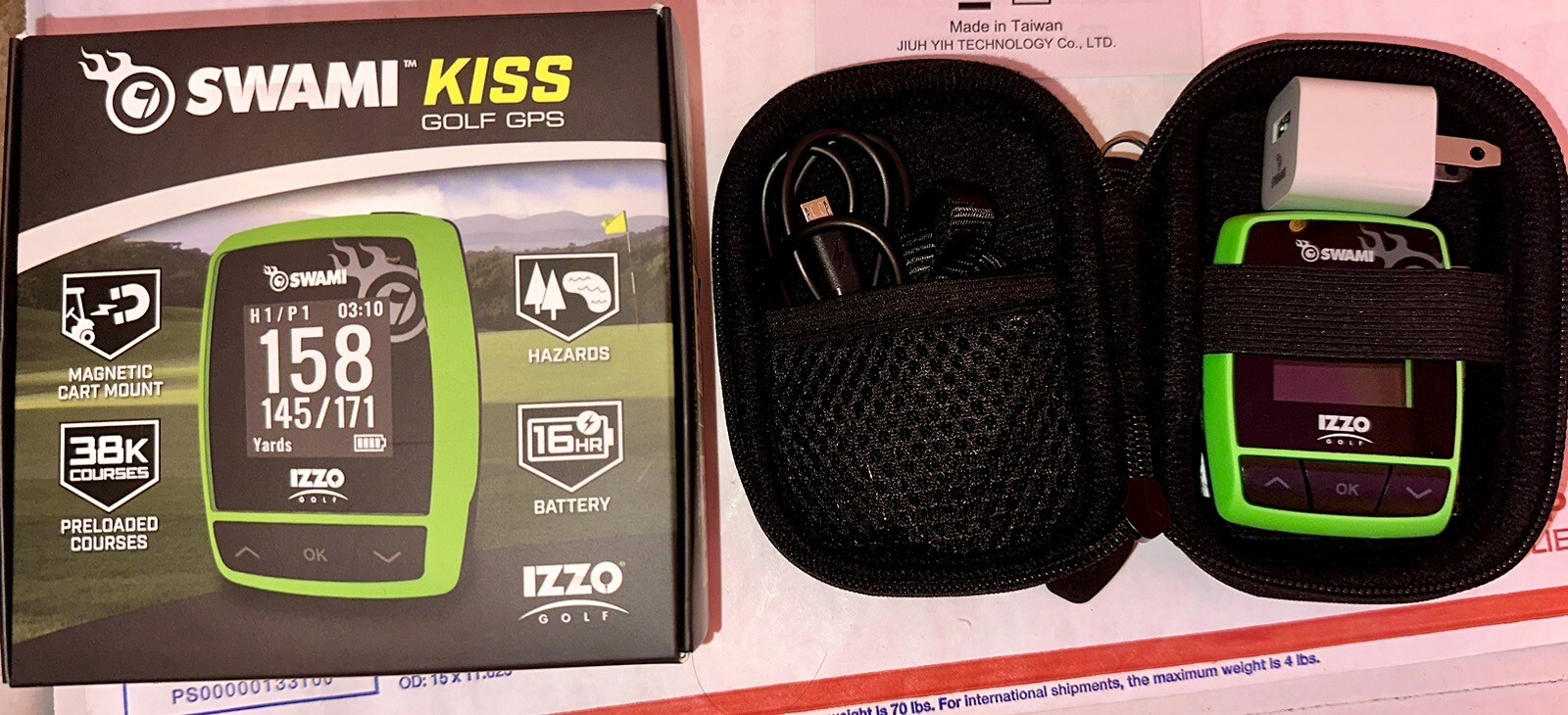 IZZO Golf Swami KISS Handheld Golf GPS, with Mount eBay