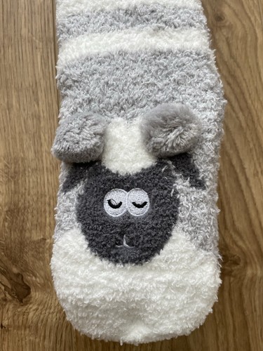 Bramble Lounge Slipper Socks Non-Slip Lined Cosy Textured Sock - Picture 2 of 6