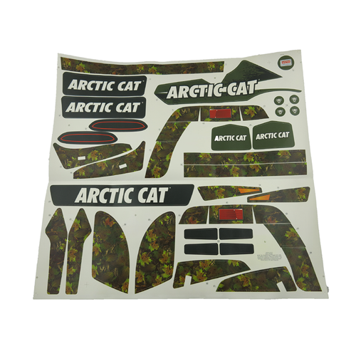 Power Wheels CGY61 Camo Arctic Cat Decal Label Sheet Genuine Fisher Price - Picture 2 of 2