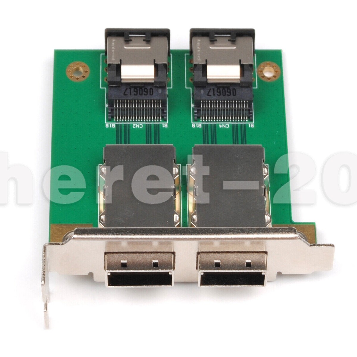 Sff Pci Bracket Mini SAS SFF-8087 To 8088 PCI-E Adapter Card - 2-Port Internal To External For RAID 6 To 8 Pin Pcie