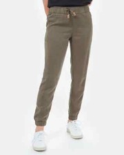 Tentree Colwood Jogger Tencel Lyocell Pants Women S Olive Night Green Drawstring