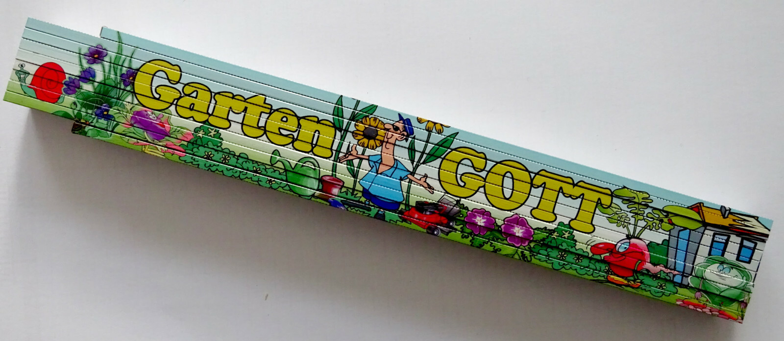 Zollstock Meterstab Messstab Gartengott Garten Gärtner Geschenk