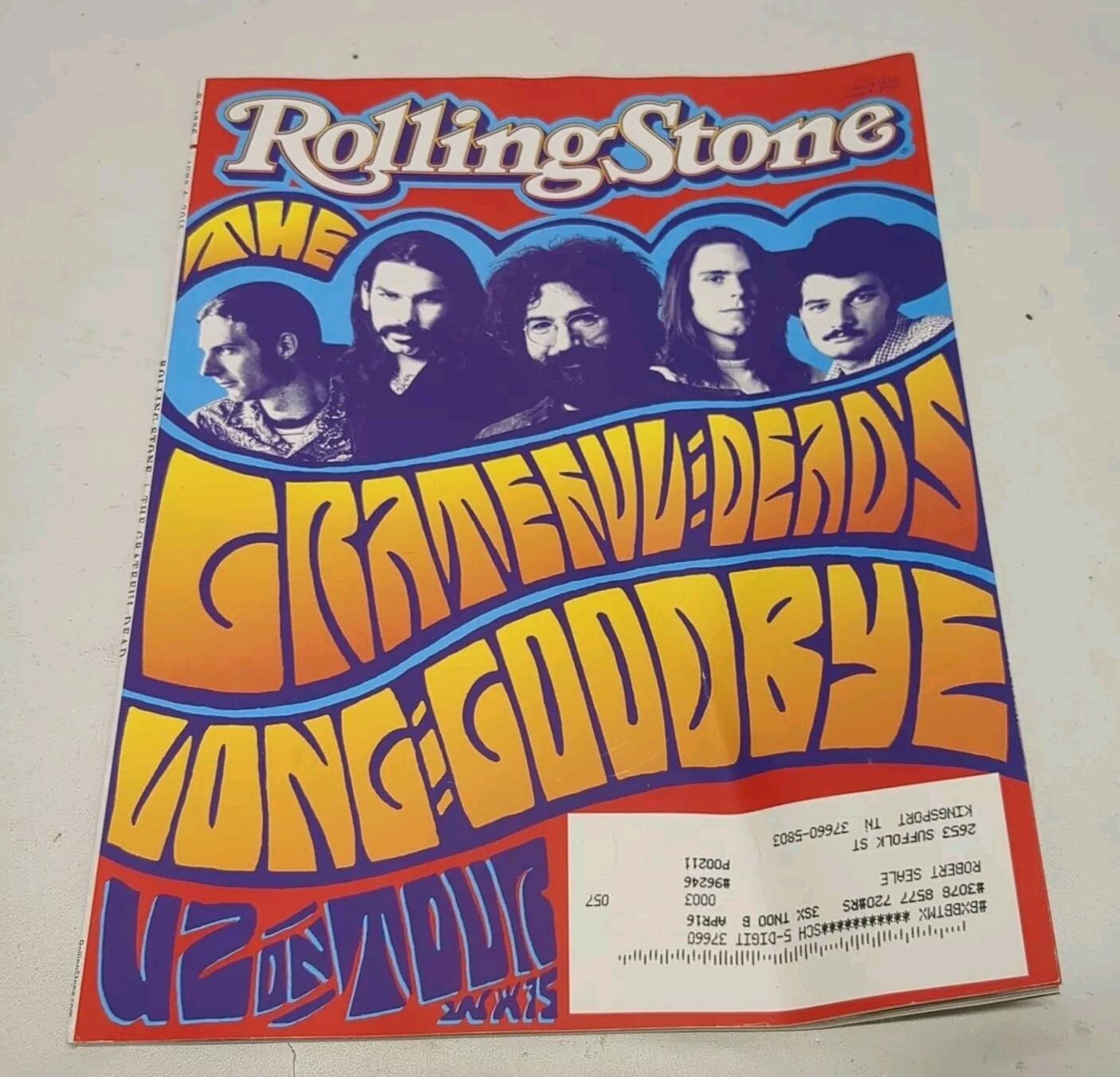 Grateful Dead featured in Rolling Stones Magazine June 4 2015 Issue 1236