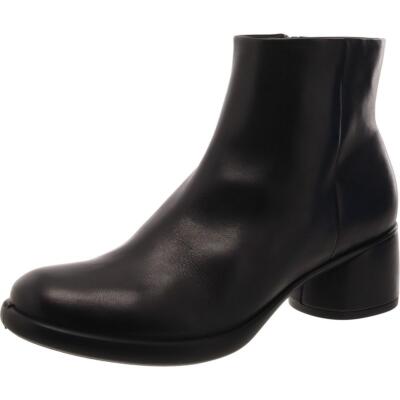 ECCO Womens CAL CAIRE Leather Zipper Casual Ankle Boots Shoes BHFO 8549
