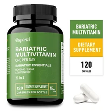 Bariatric Multivitamin - with 21 Vitamins,Maintains Iron Levels & Fights Fatigue