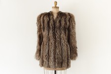 Vintage The Madison Shop Brown Fur Coat Winter Jacket Columbus Ohio