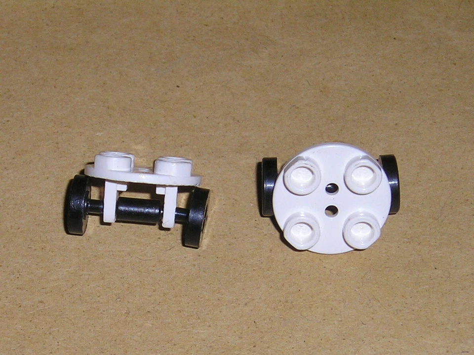 Lego 2x Achsplatte Radhalter 2655 2x2 rund Trolley Felge 2496 Farbauswahl (R 12) - Bild 4 von 4