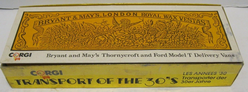FURGONETAS DE REPARTO CORGI BRYANT AND MAYS THORNYCROFT Y FORD MODELO T ***SIN USAR, EN CAJA*** Foto 3 de 3
