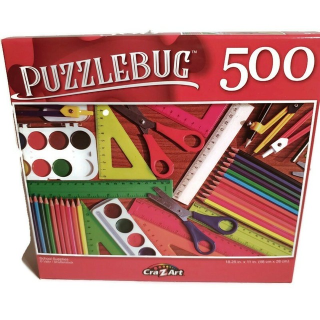 New Puzzlebug 500 Piece Jigsaw Puzzle School Supplies ...