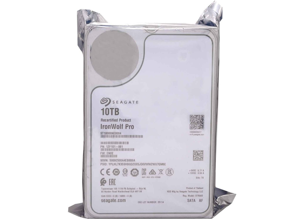 Seagate IronWolf Pro 10TB 7200RPM SATA 6Gb/s 256MB 3.5