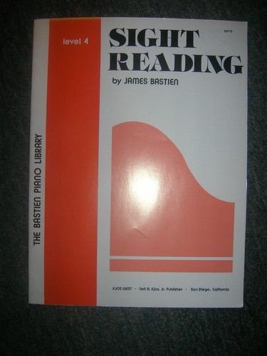Music Book: Sight Reading by James Bastien Level 4 WP19 | eBay