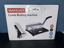 MAKEASY Comb Binding Machine, 21-Hole, 450 Sheet, Paper Punch Binder