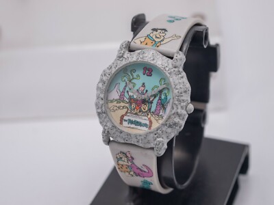 Vtg 1991 - The Flintstones 36mm Metal Wrist Watch - Pterodactyl 