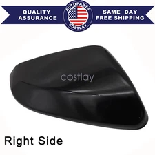 Side Mirror Cap Cover Fit for HONDA CIVIC 2016-21 Black Passenger Right Side RH