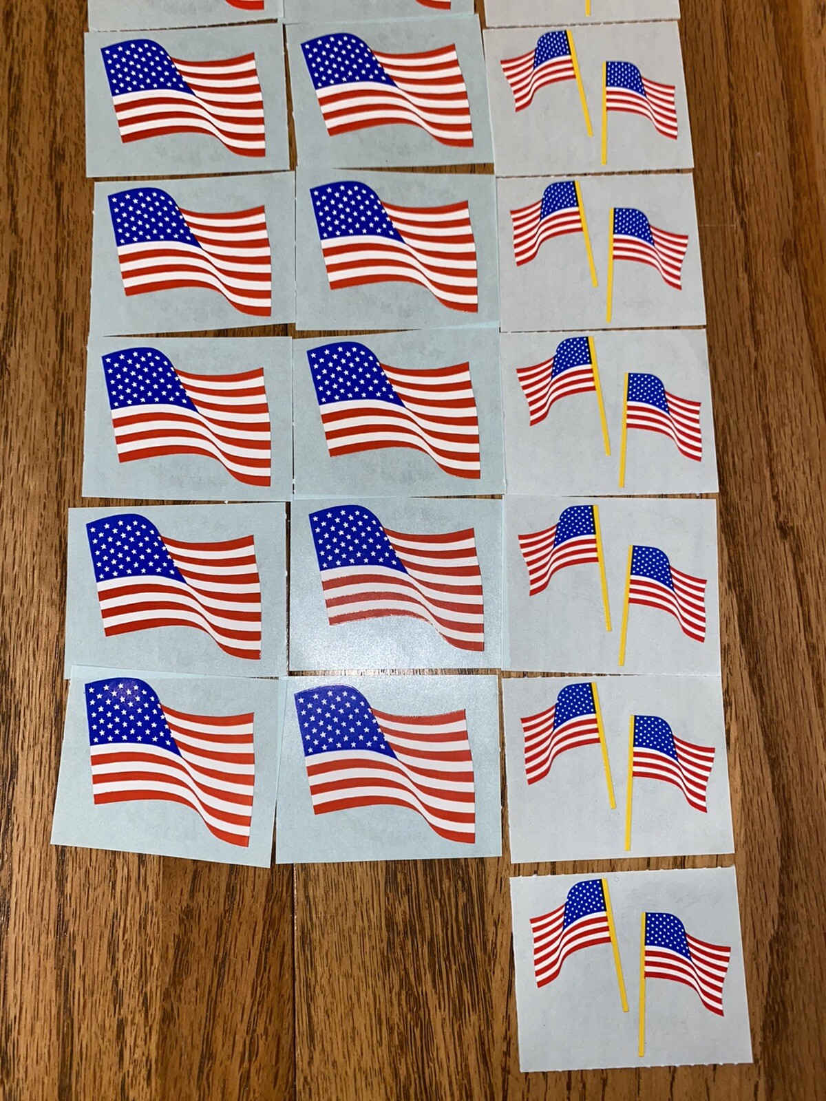 Mrs. Grossman's 22 pc Sticker Lot American Flags 1989 USA Creative Memories