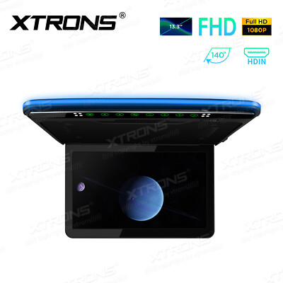 XTRONS 13.3'' Deckenmonitor FHD Auto Flipdown HDMI 1080P IR 1920*1080 USB SD