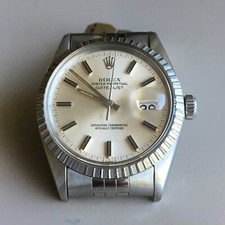 1978 Rolex Men's Datejust 16030 Stainless Steel silver Dial Fluted Bezel 36mm