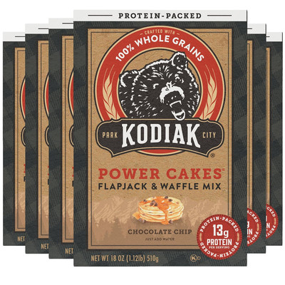 Power Cakes, Pancake & Waffle Mix, Chocolate Chip, High Protein,100% Whole Grain