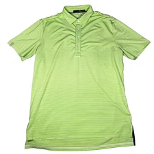 Ralph Lauren RLX Short Sleeve Golf Polo Shirt Mens Large Green Striped
