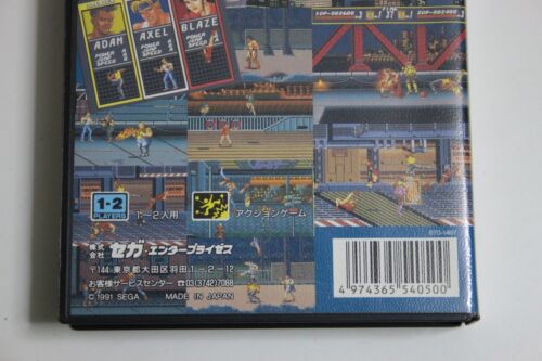 BARE KNUCKLE Streets of Rage SEGA MEGA DRIVE in Box w/ Manual Japan Very Good! - Picture 18 of 18