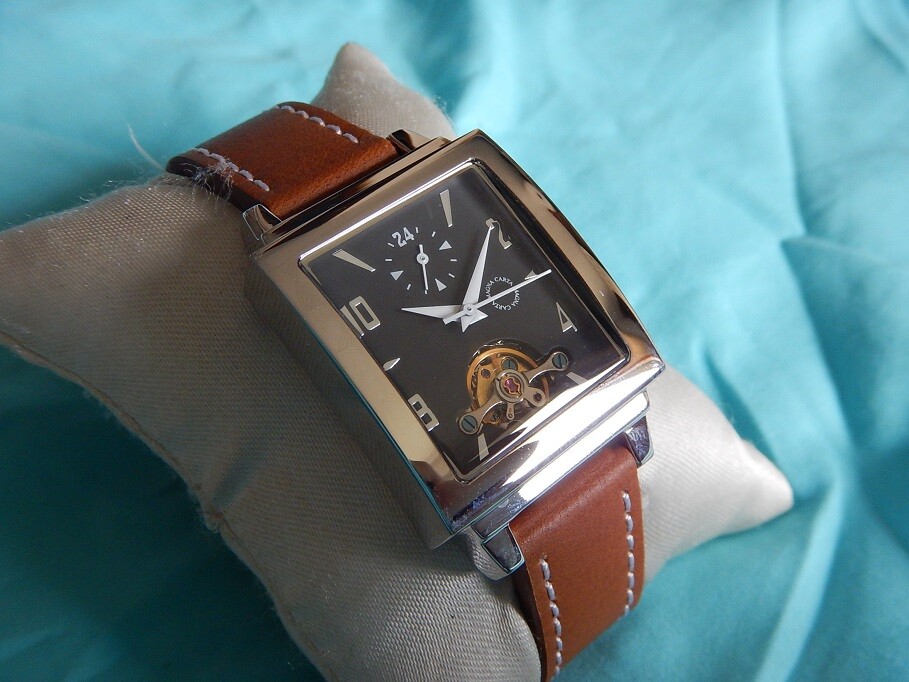 Montre Vintage Magna Carta GMT – Mécanique Automatique, Acier, 2 Fuseaux Horaires, Garantie