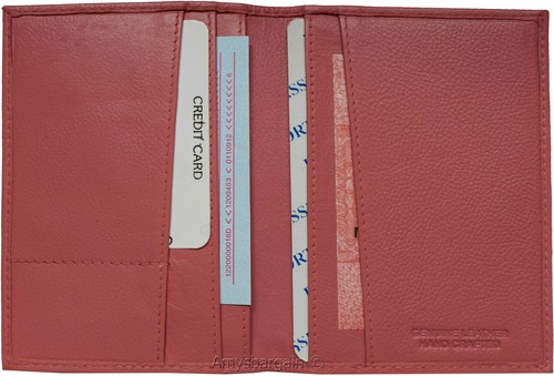 passport case new leather passport cover red wallet credit card case ID holder - Picture 6 of 12
