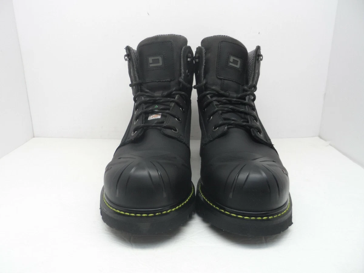 DAKOTA Mens 6 X Toe Quad Comfort Steel Toe Composite Plate Work Boot Black 13M