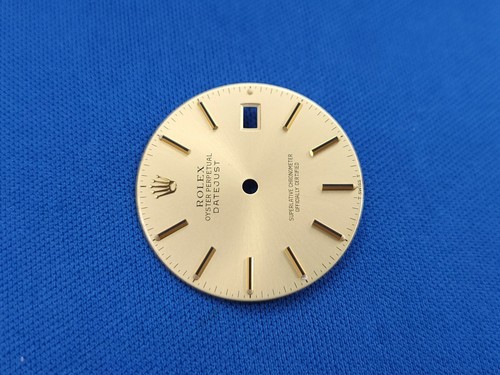 QUADRANTE BASTONE ORO ORIGINALE ROLEX 16013 16233 16238 - Foto 3 di 4
