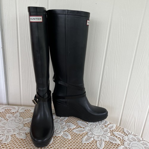 hunter platform rain boots