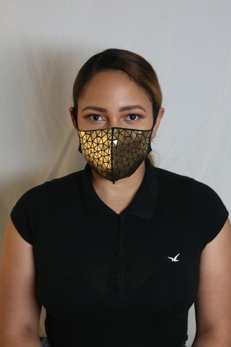 Epochy Stylish face mask, Reusable, Washable Triple Layer Geometric pattern - Picture 14 of 64