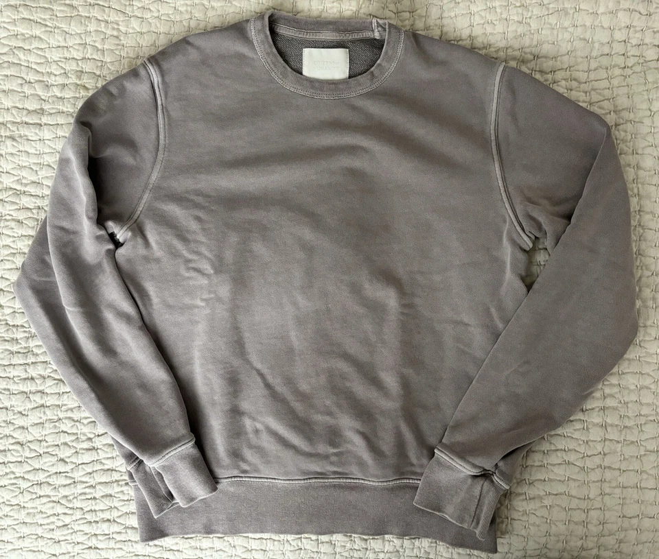 Sudadera Citizens of Humanity Collegiate Raglán Cuello Redondo Talla S en Gris Polvoriento Foto 2 de 4