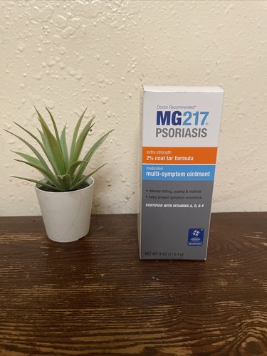 MG217 Psoriasis Treatment Cream 2% Coal Tar Multi-Symptom Relief Ointment 4 oz - 第 1/2 張圖片