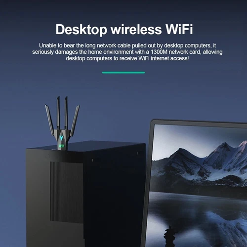 USB 3.0 Wireless WIFI Adapter 1300Mbps Long Range Dongle Dual Band Network 5G - Picture 11 of 13