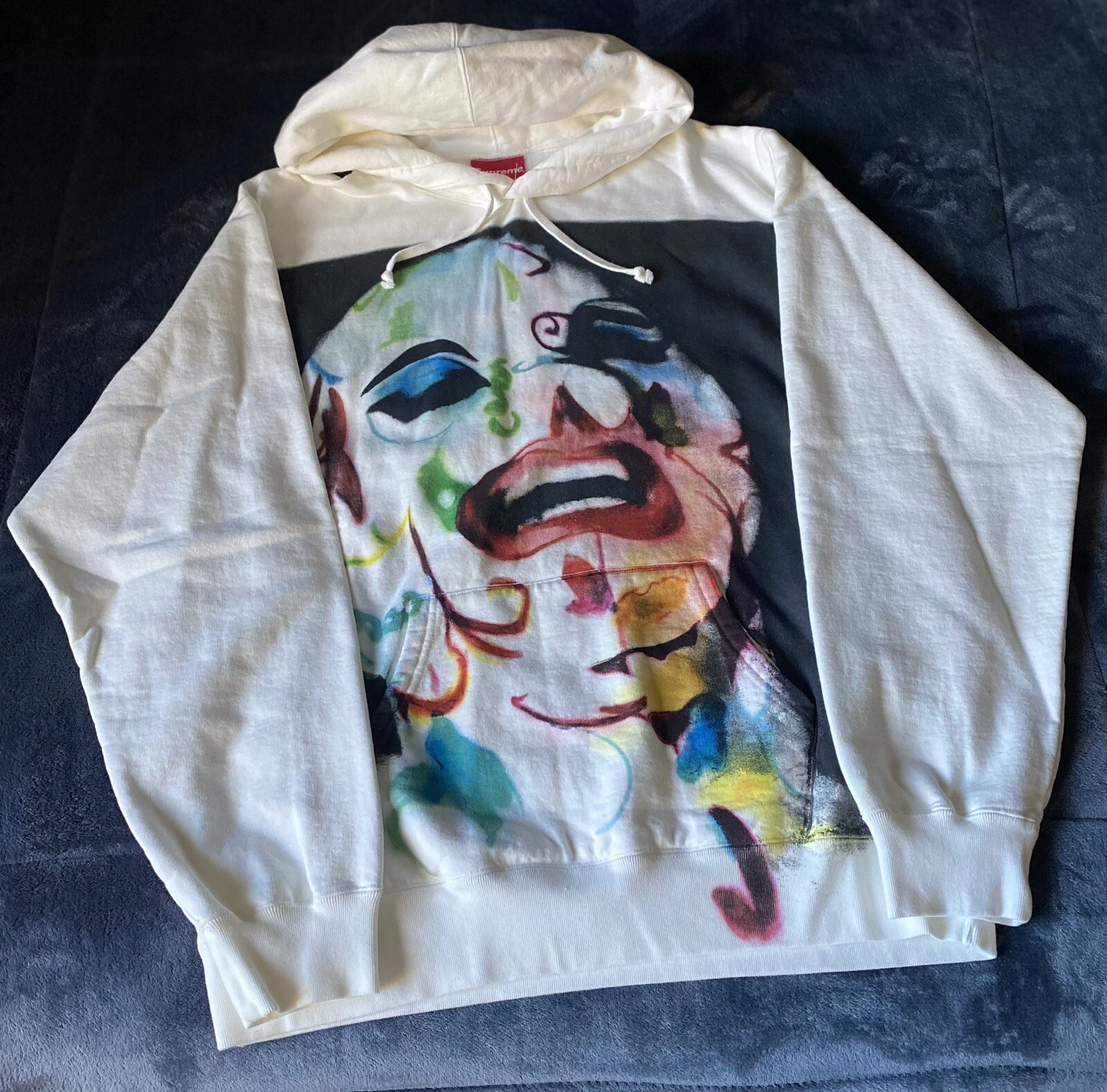 Sweat shirt à capuche aérographe Supreme Leigh Bowery taille XL