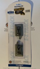 2 Bachmann HO E-Z Track Hayes Bumpers W/ Nickel Silver Rails 44591 New Sealed