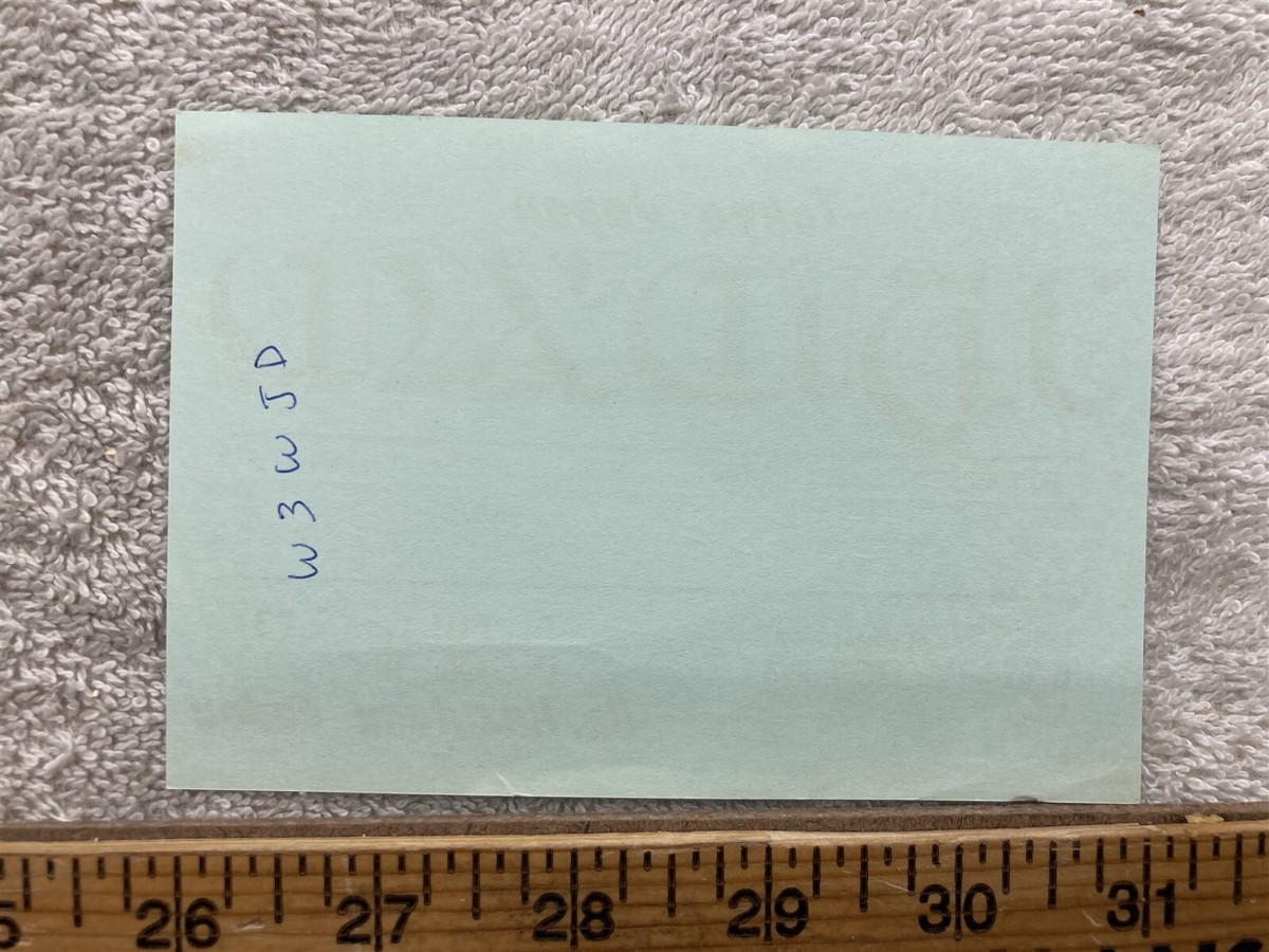 1978 JH1DXM Tokyo Japan Vintage Ham CB Radio Call Number QSL Card