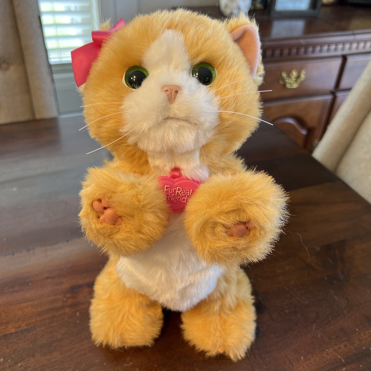 FurReal Friends Daisy Play With Me 12” Kitty Cat Orange Interactive Works  NICE