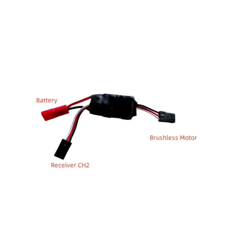 12A 15A 2-3S Brushless Speed Control ESC 5V/1A BEC For RC Mini-Z 1/24 1/28 1/32 - Image 2 of 3