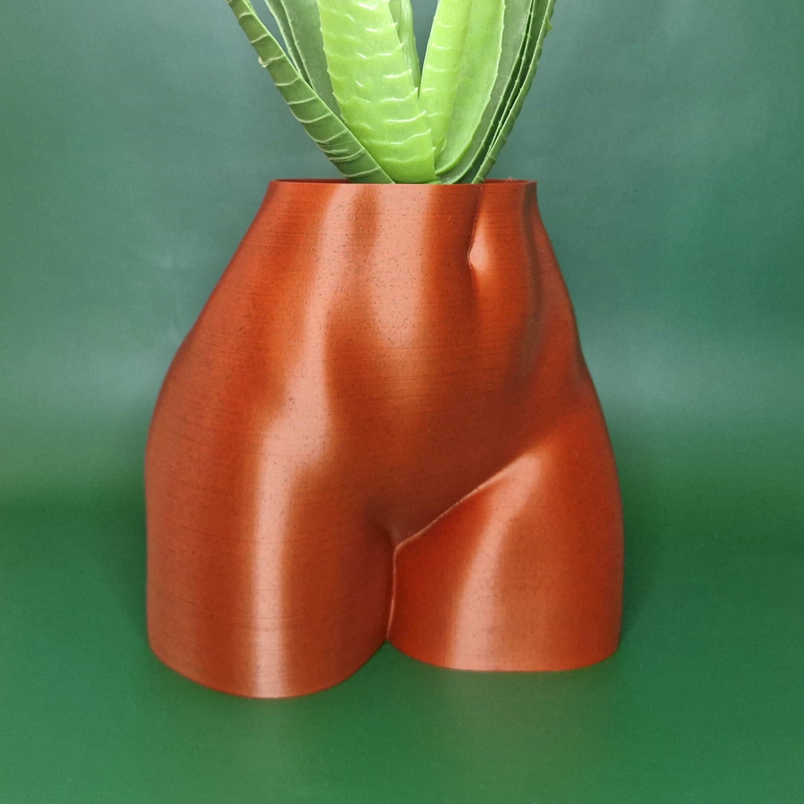 Jardinière imprimé en 3D effet céramique noire pour intérieur design