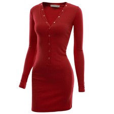 Womens Summer Shirt Long Sleeve Henley Neck Casual Button Placket Tops