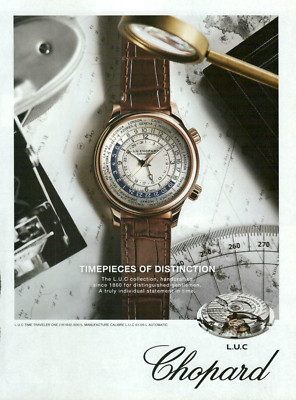 2018 Chopard L.U.C. Time Traveler One Automatic Chronometer VINTAGE PRINT AD
