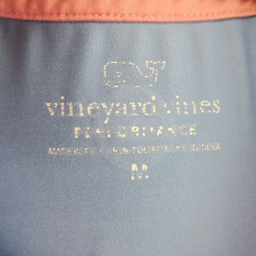 Vineyard Vines Performance Golf Polo Shirt Mens M Blue Checkered - Picture 8 of 9