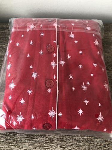 Petite Plume Kid's Flannel Pajama Set in Starry Night, Red, Sz 10 - Picture 5 of 5