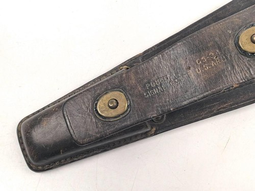 U.S. Army WWII, leather CS-34 Signal Corps tool case, modified - Bild 3 von 10