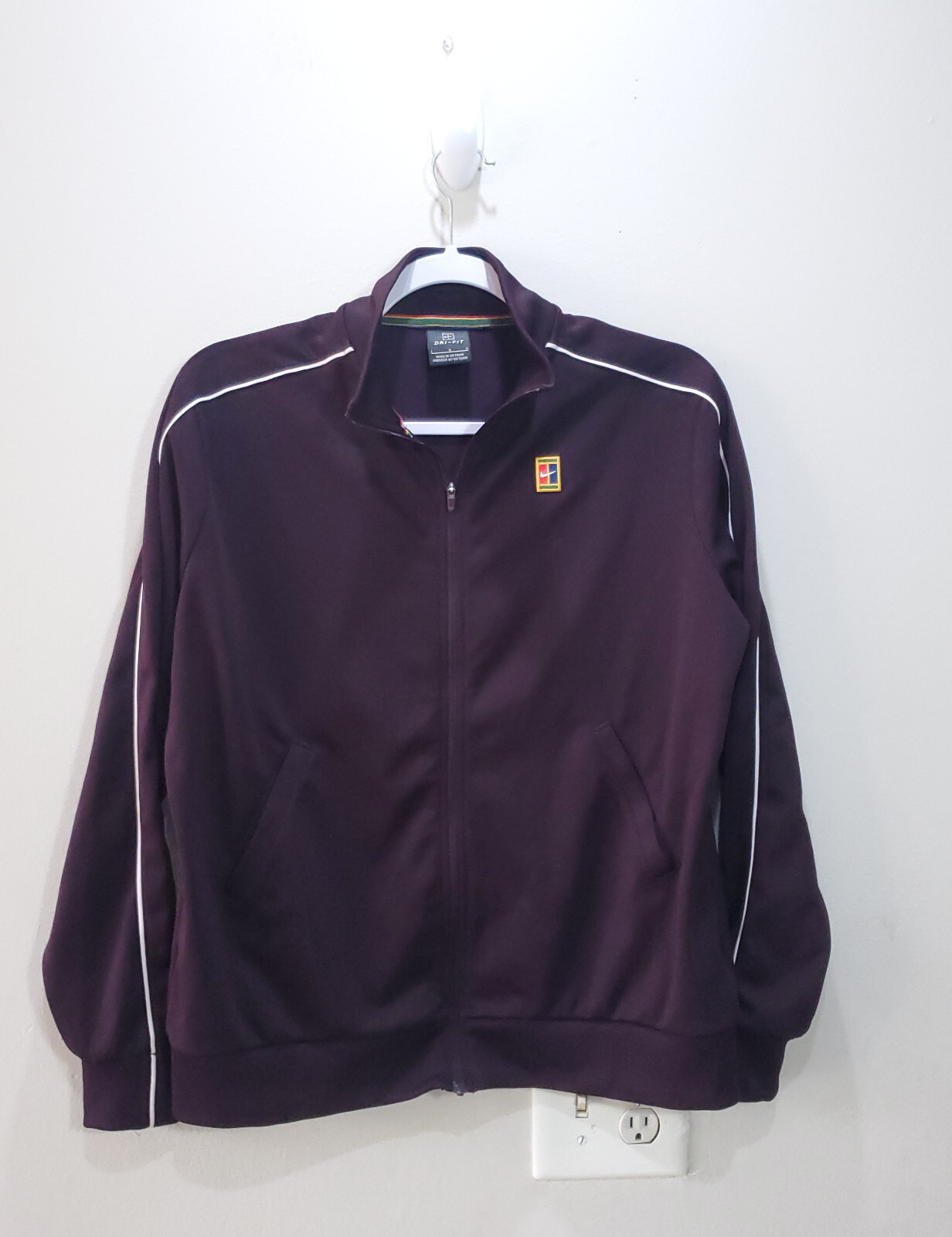 SACAI X NIKE Giacca Nike donna grande nera full zip donna outdoor poliestere sport tinta unita palestra