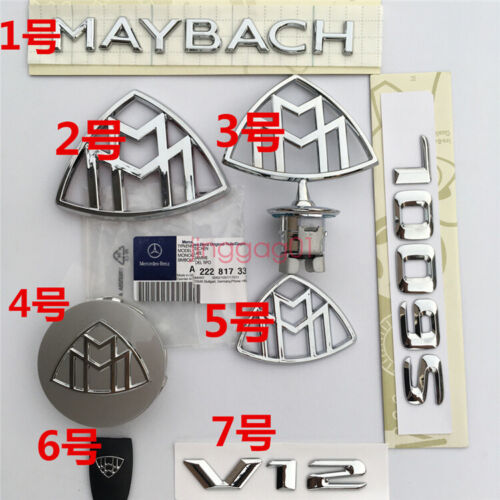 Original Maybach Capucha Emblema Ornamento Insignia Estrella de Pie Edición AMG - Imagen 7 de 7